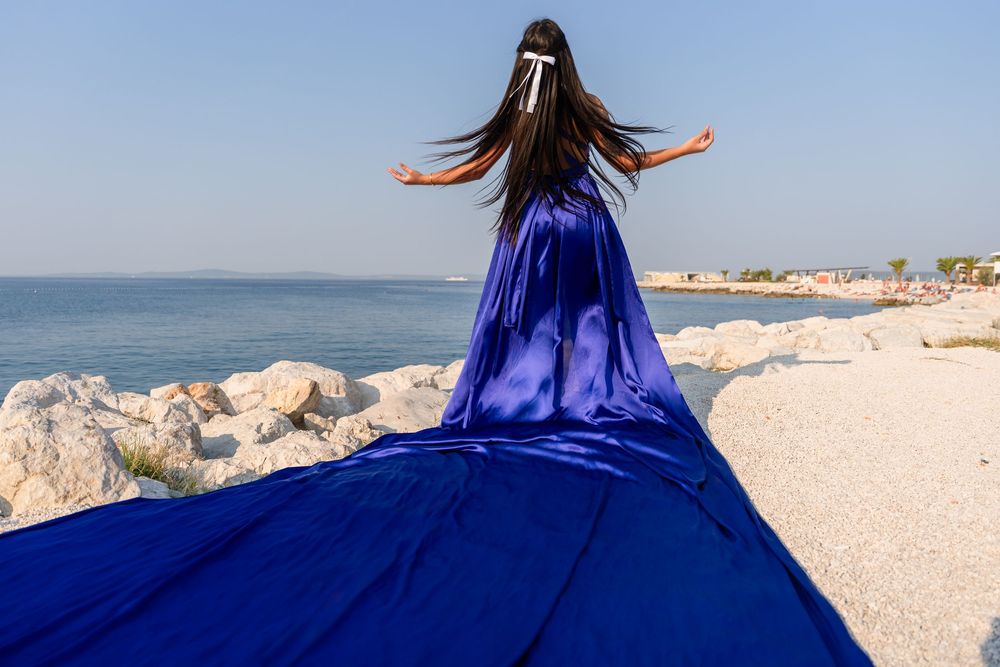 Znjan Beach Split Flying dress Croatia SPLIT PHOTO AGENCY