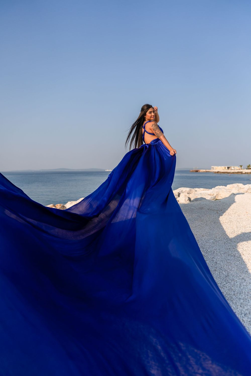 Znjan Beach Split Flying dress Croatia SPLIT PHOTO AGENCY