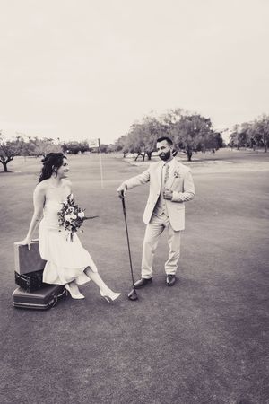 Micro wedding photography on a golf course venue in Tampa, Dunedin, Clearwater, St Pete, Naples, West Palm, Florida, England and Scotland