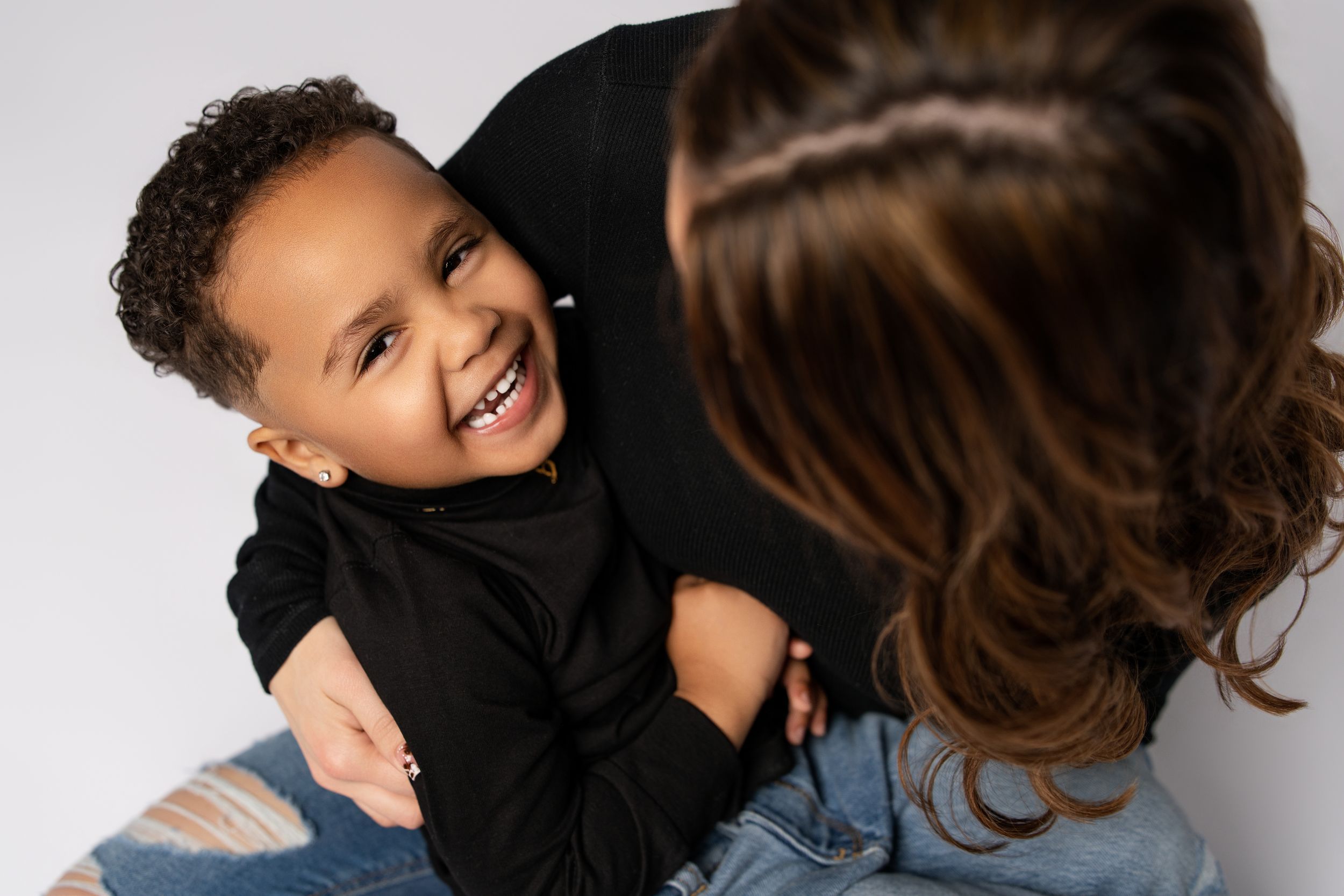 Family portrait in a fine art photography studio serving Northeast Florida & Southeast Georgia.