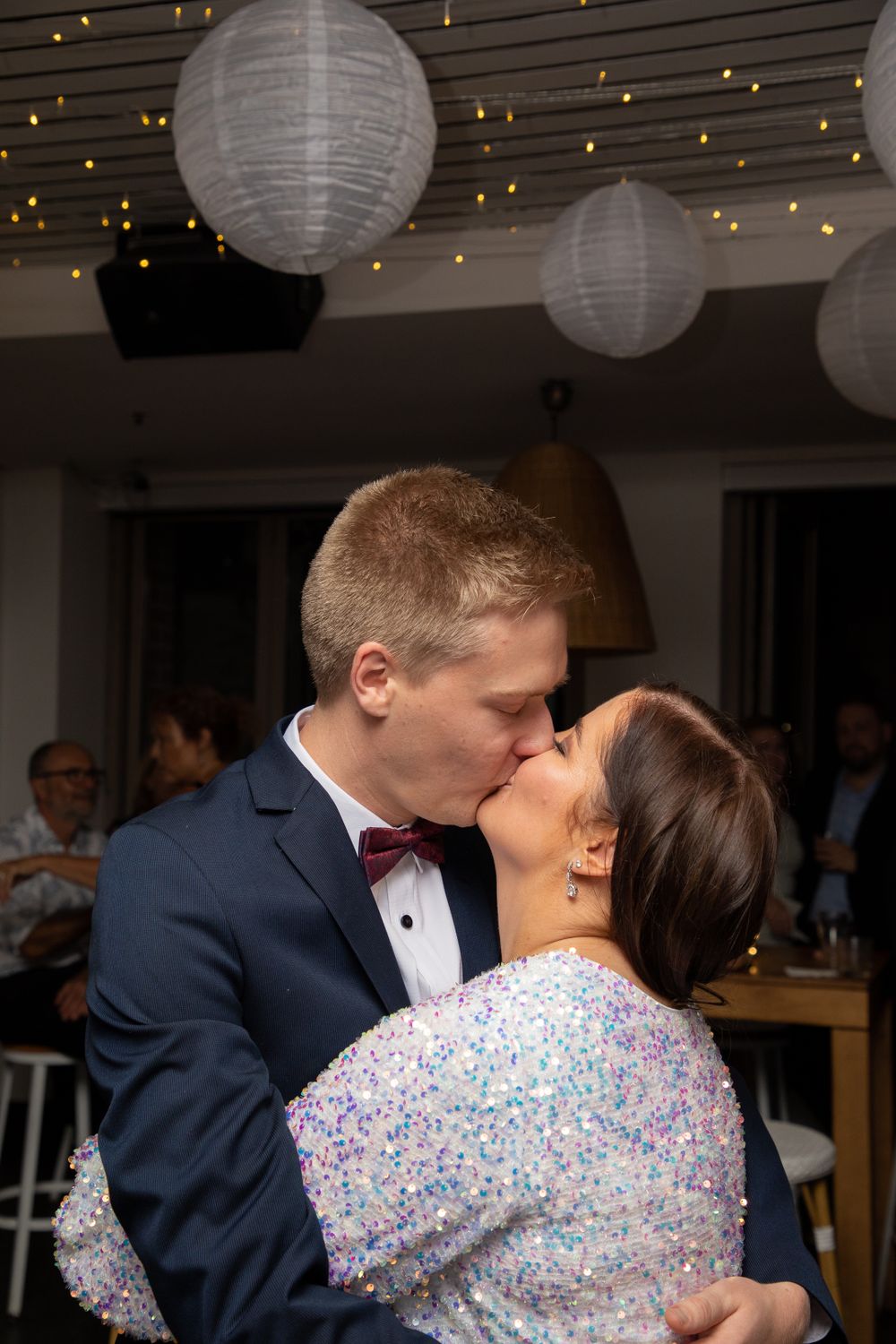 Candid photos with Happy couple celebrating their engagement with there guests in sydney at Shellhabour bar