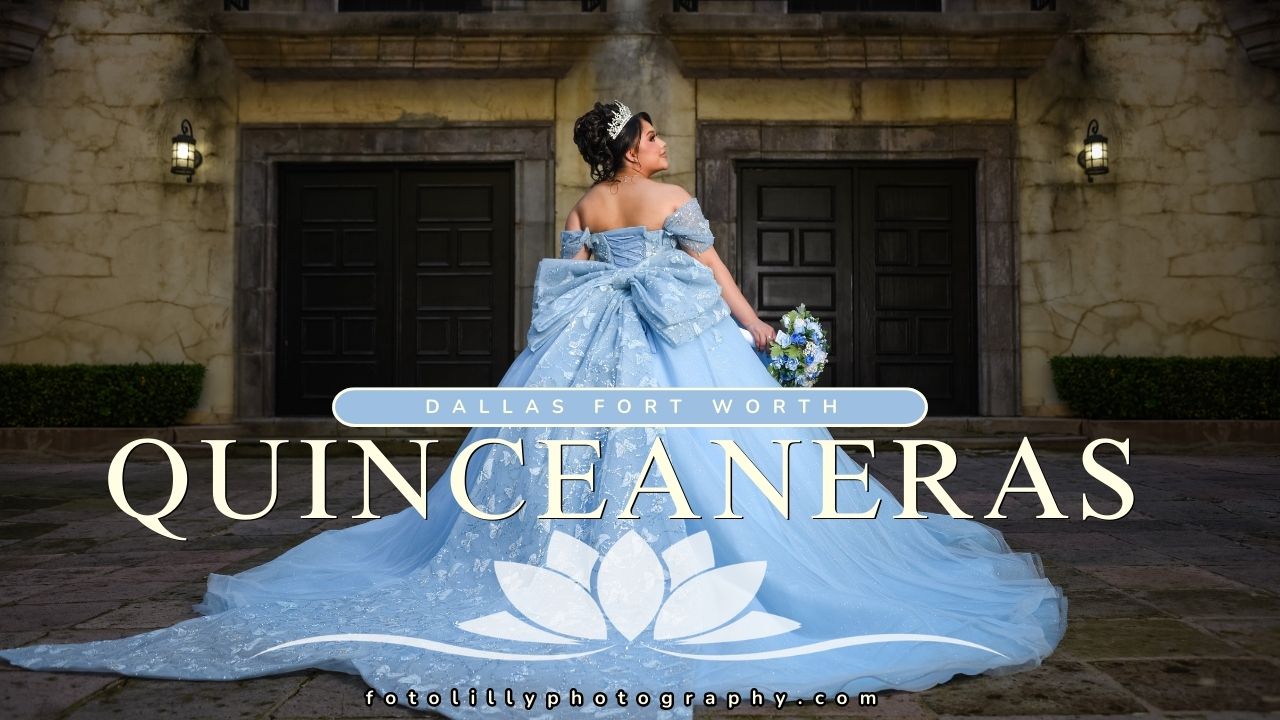 Dallas quince photographer packages with save the date sessions included, in house photo video team, and consistent editing.