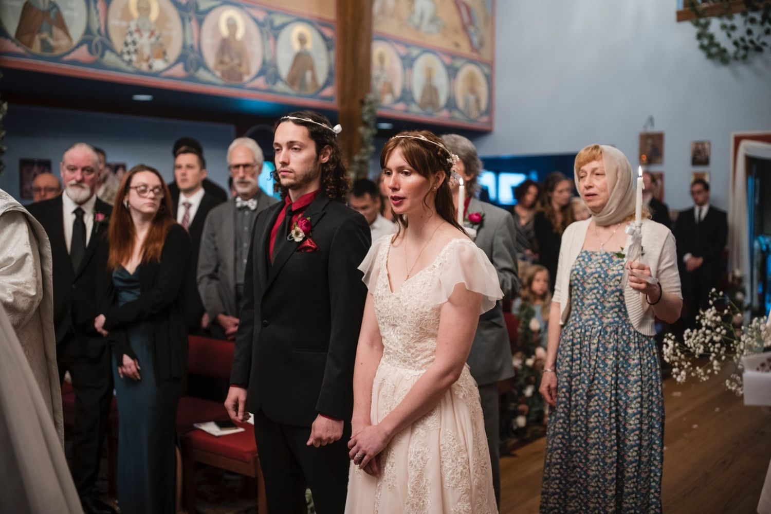 Indoor wedding ceremony photographed with the Sony A7iii using available light and accurate color
