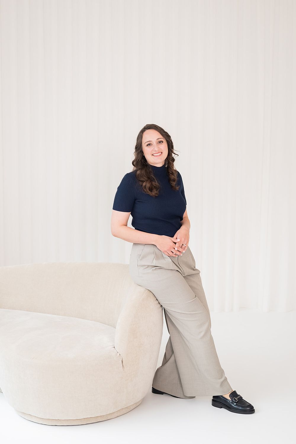 Warm natural-light portrait of wedding celebrant team from Simone Gori from LovelyWords, captured by MaxwellArt Photography.
