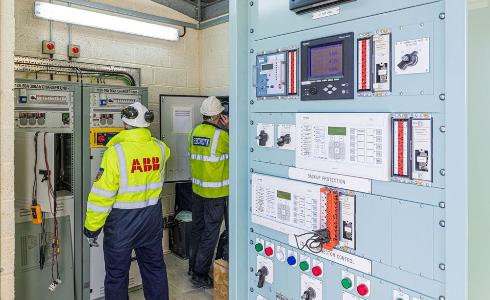Interior photography of a battery storage control room and system monitoring for energy infrastructure -2