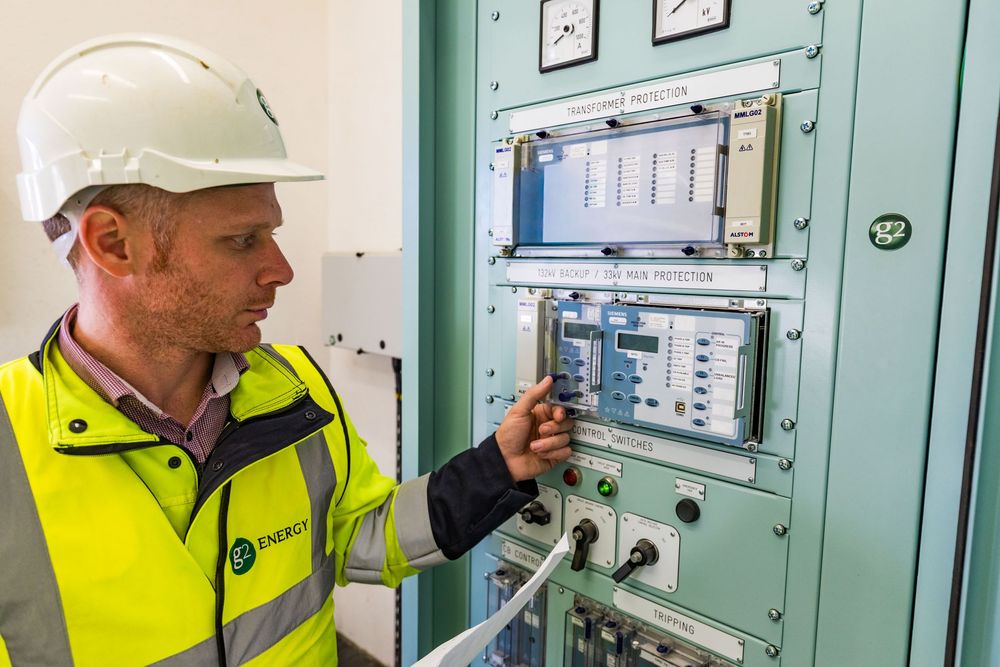 Interior photography of a battery storage control room and system monitoring for energy infrastructure -5