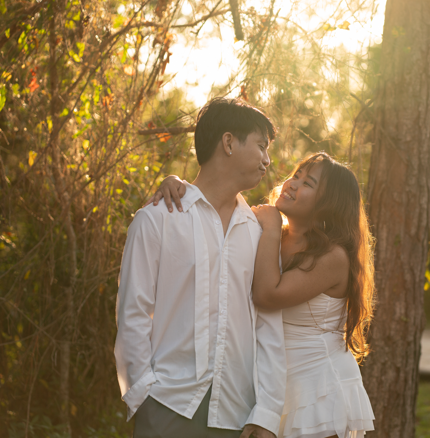 golden hour couple's photos in Florida