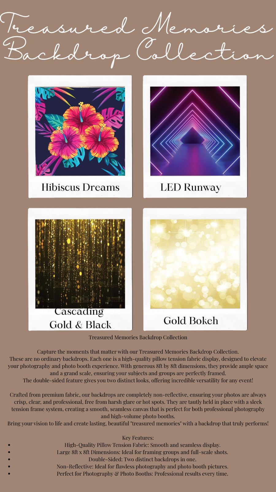 Our backdrop catalog.