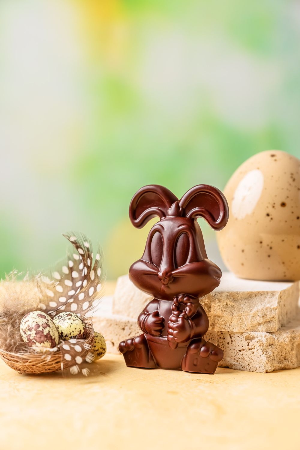 Shooting photo des pralinés de chocolat d’origine Ecuacao pour Pâques