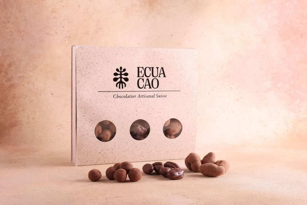 Shooting photo des coffrets de chocolat d’origine Ecuacao
