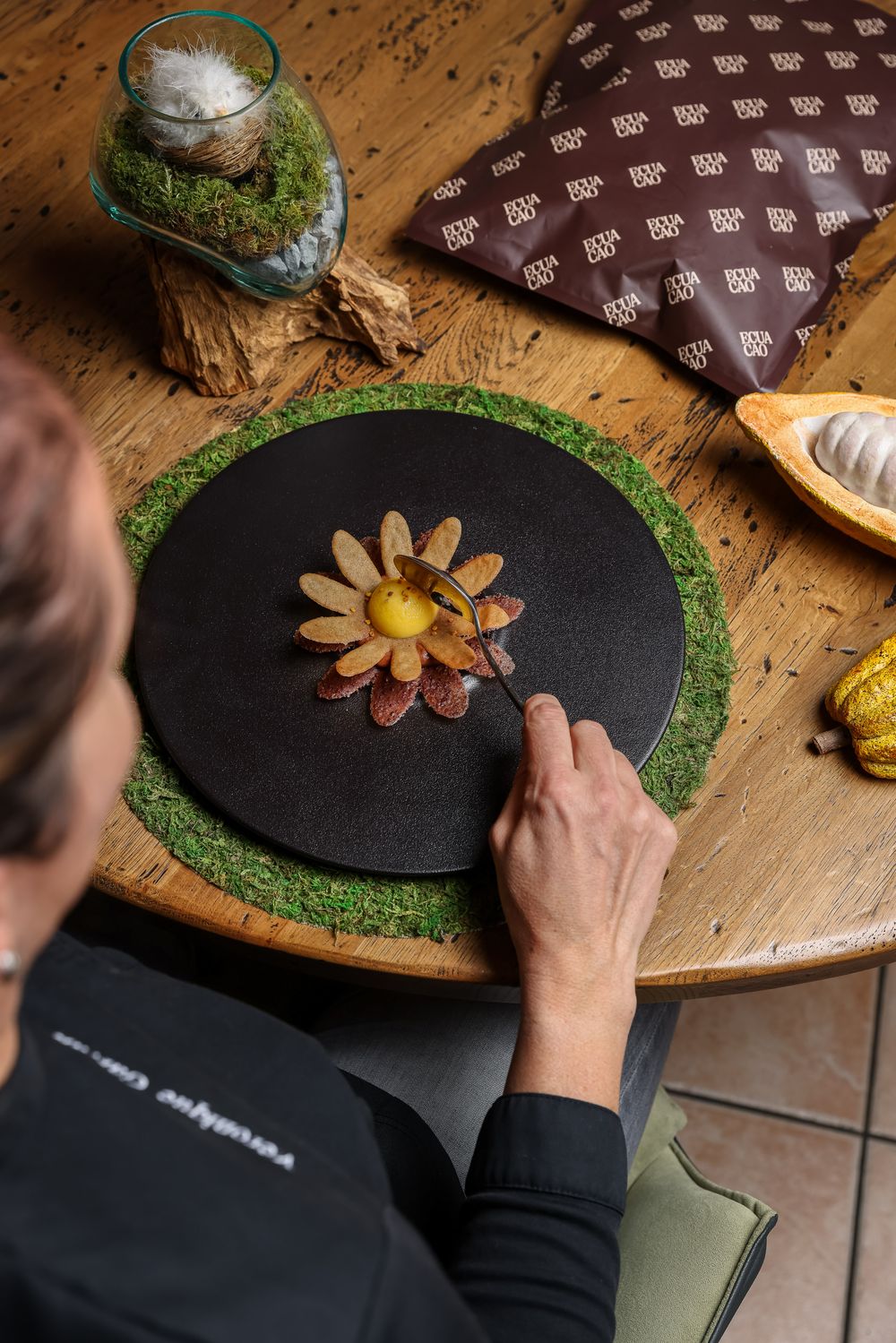 Présentation de créations gastronomiques réalisées par des chefs partenaires