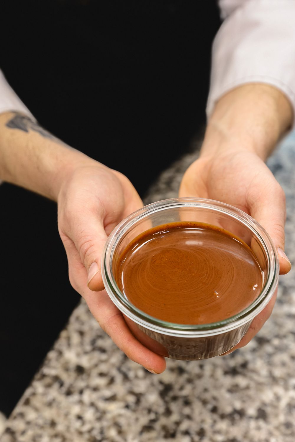 Pâte à tartiner réalisée avec le chocolat Ecuacao