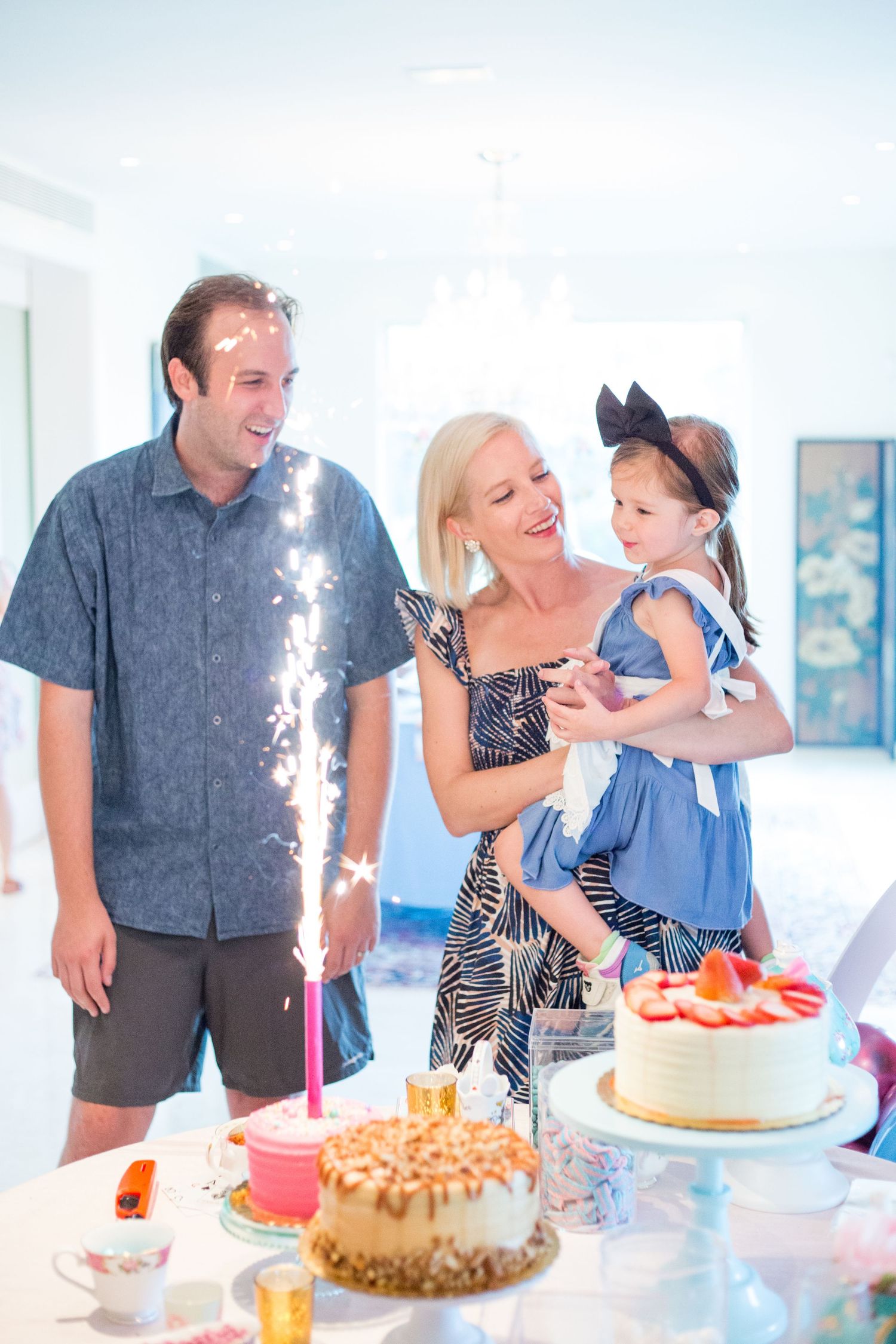 Family photo. Kids birthday party in Guaynabo, Puerto Rico.