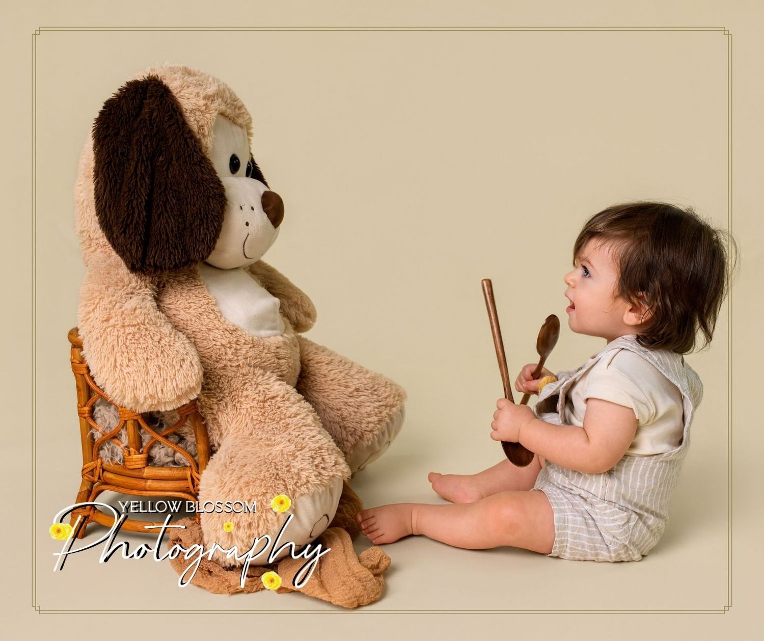 Baby sitting unaided in milestone photoshoot – Cambridge family photographer