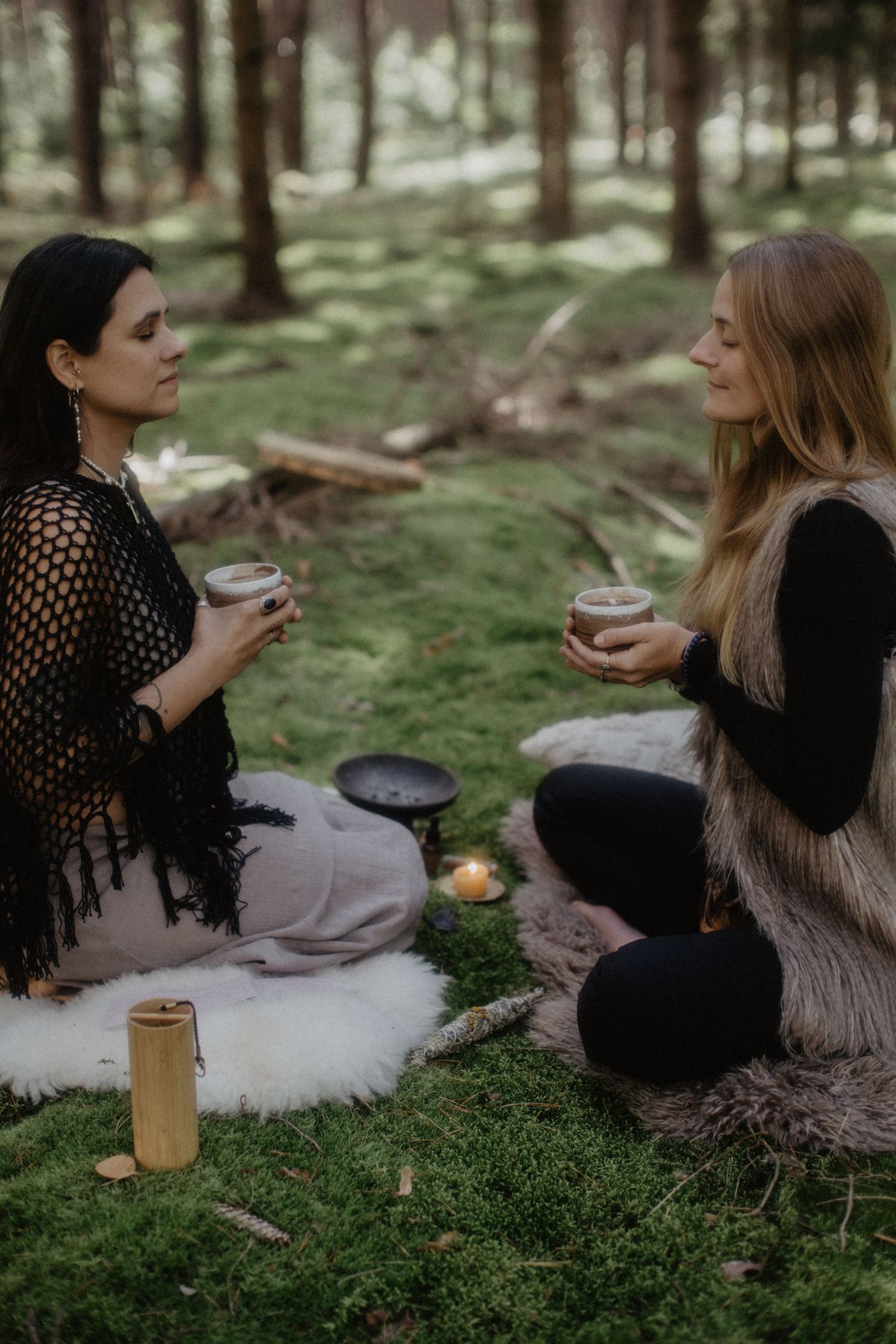 Kakaoritual im Wald für Frauen