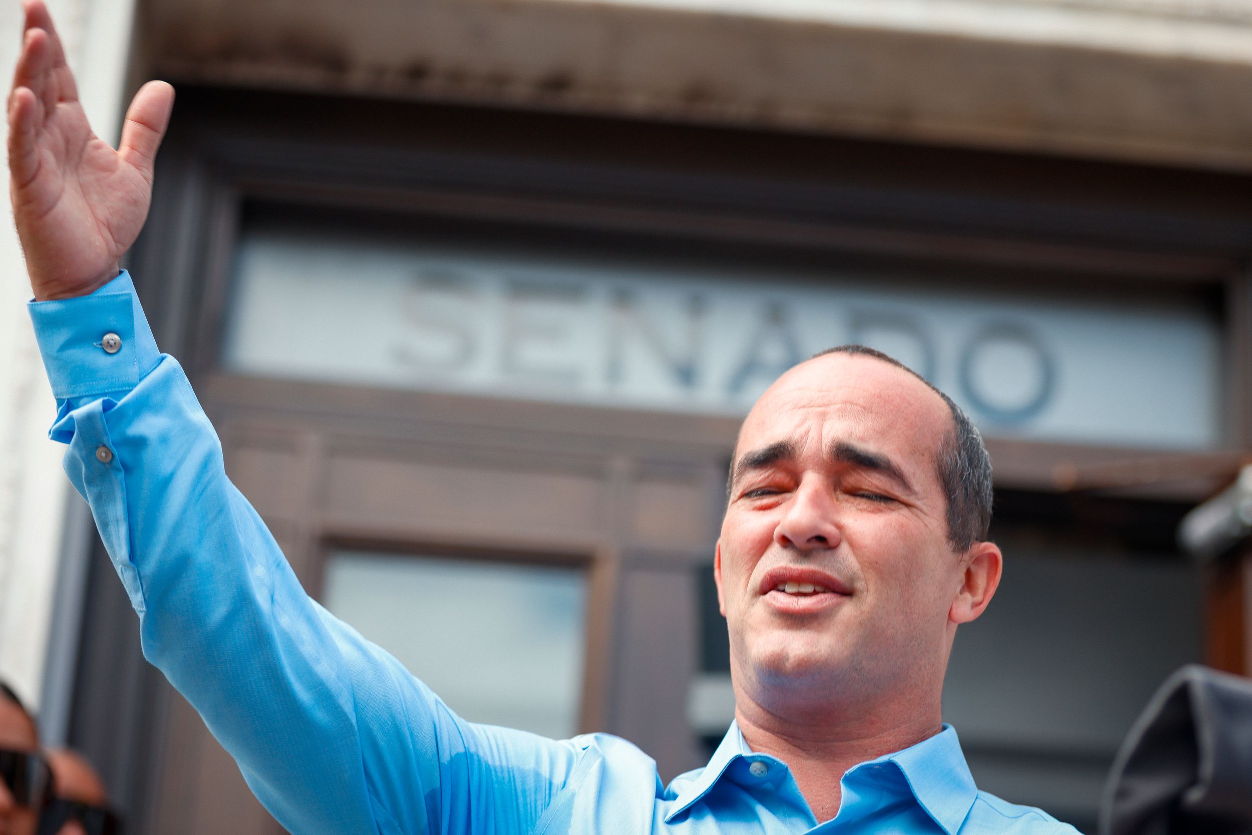 Eliezer Molina is sworn in as Puerto Rico's first senator elected through direct nomination in 2024, a historic milestone in island politics