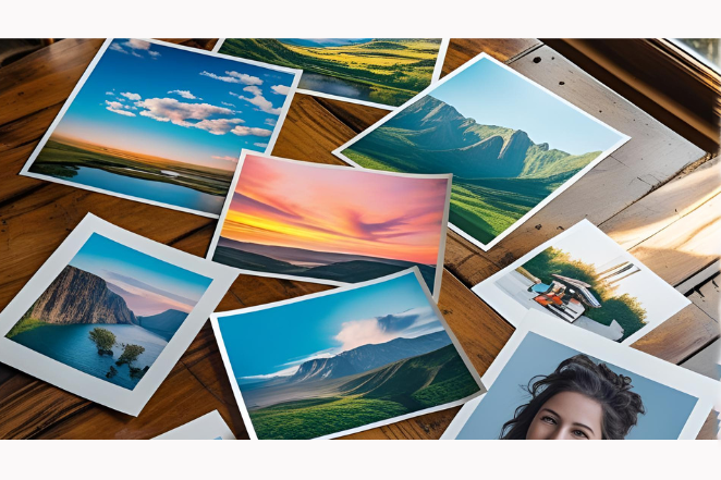 AI image of small prints on table.