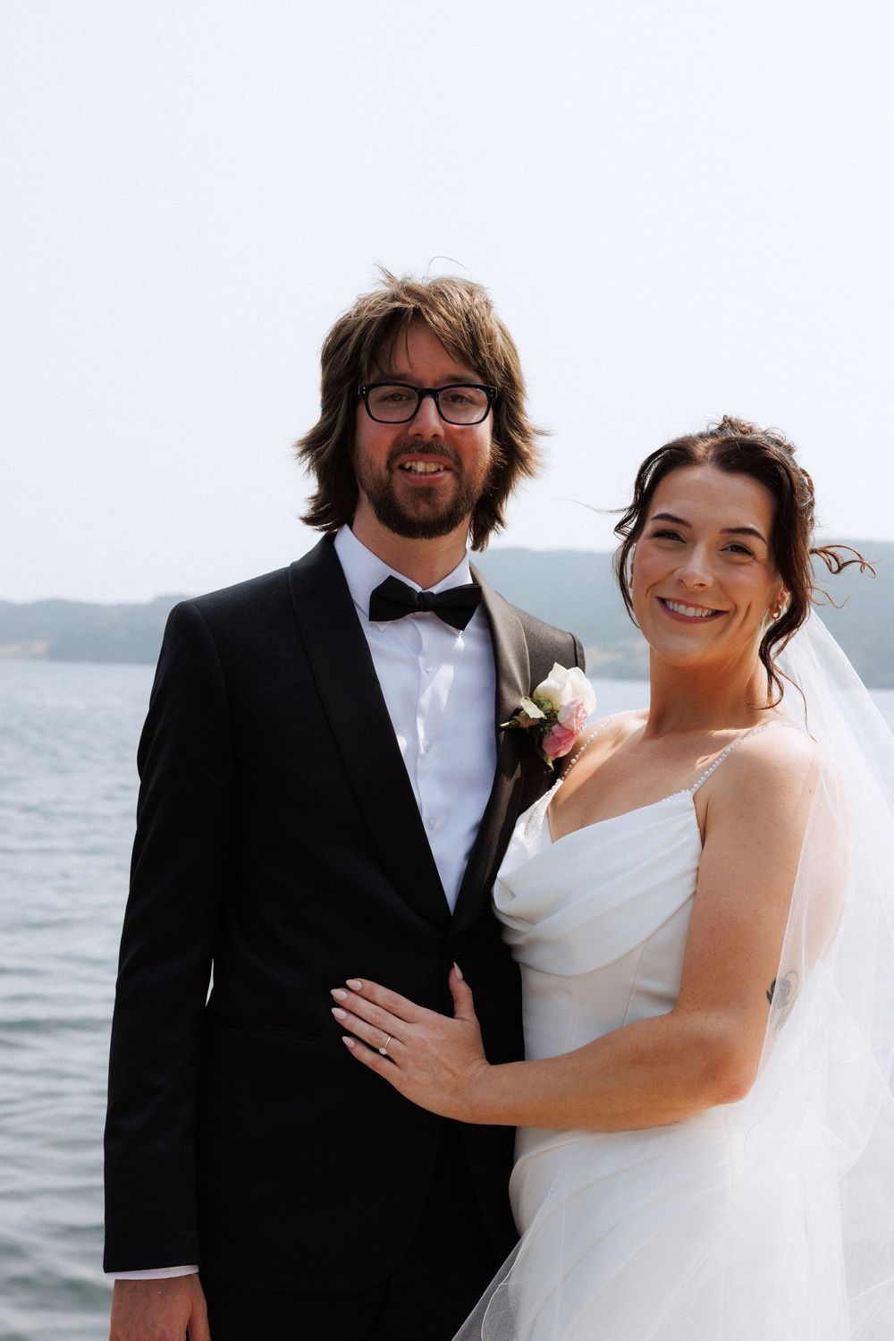 Candid bridal party photos in Trinity, Newfoundland captured by Newfoundland documentary style photographer Kaitlyn Yvette