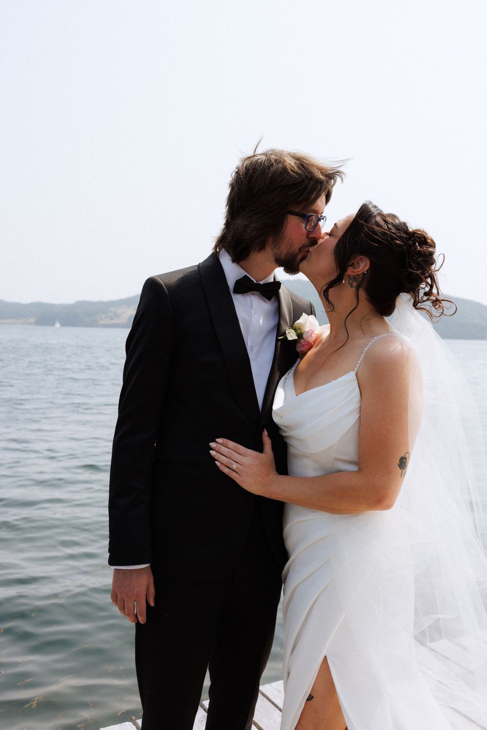 Candid bridal party photos in Trinity, Newfoundland captured by Newfoundland documentary style photographer Kaitlyn Yvette