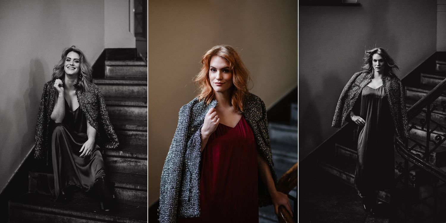 Empowerment high-end portretfoto's van een vrouw die kracht, plezier en luxe uitstralen.