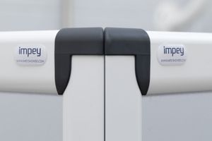 Impey shower installation photography with dramatic water lighting -4