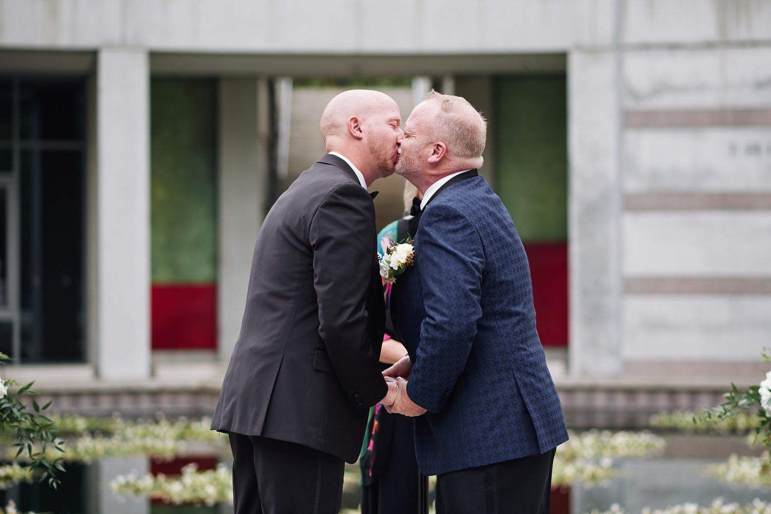 Skirball Cultural Center same sex wedding photo