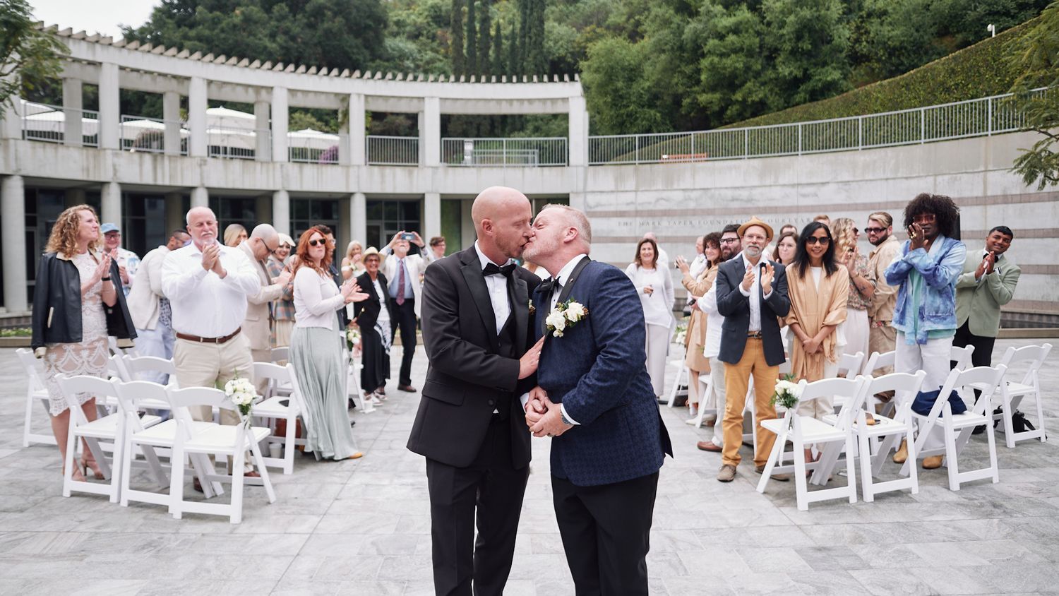 Skirball Cultural Center same sex wedding photo
