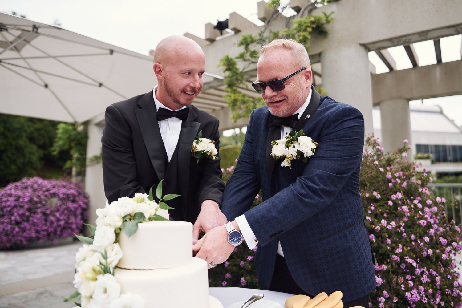 Skirball Cultural Center same sex wedding photo