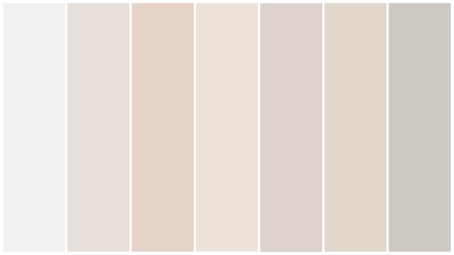 Neutral color palette featuring various shades of beige and grey.