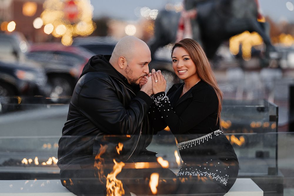 Elegant engagement photo session in Chicago suburbs Illinois by Olena Swoboda Photography LLC