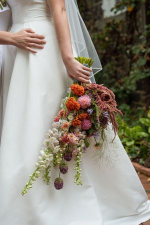 Candid Image of bridal bouquet