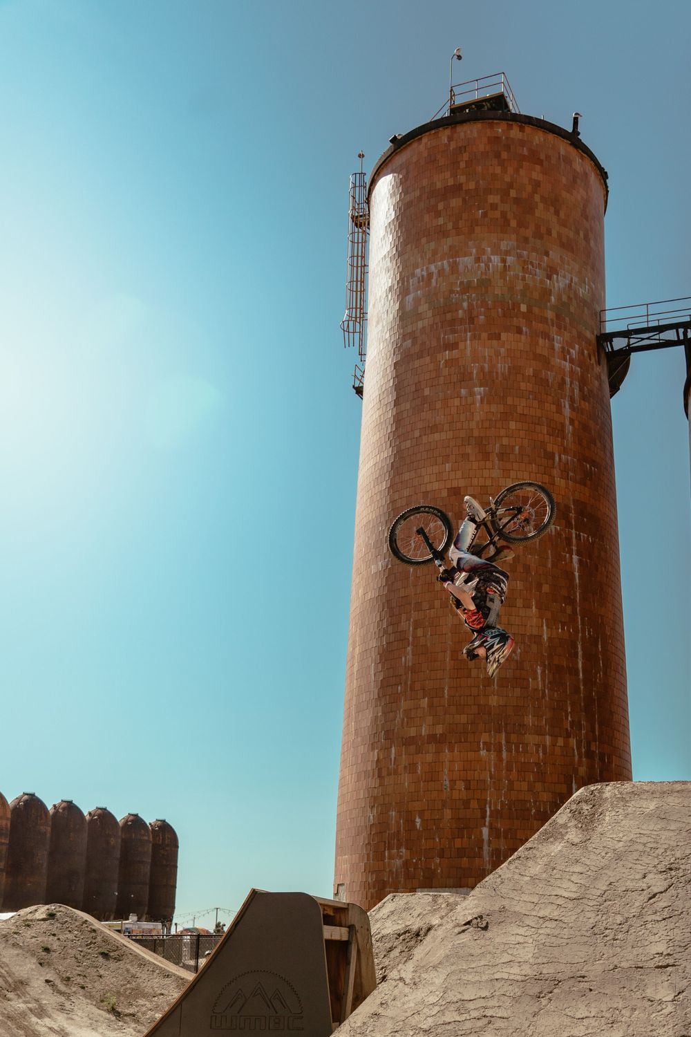 Backflip mountain biker
