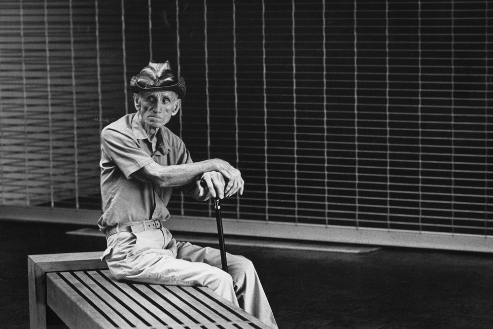 OLd man on bench