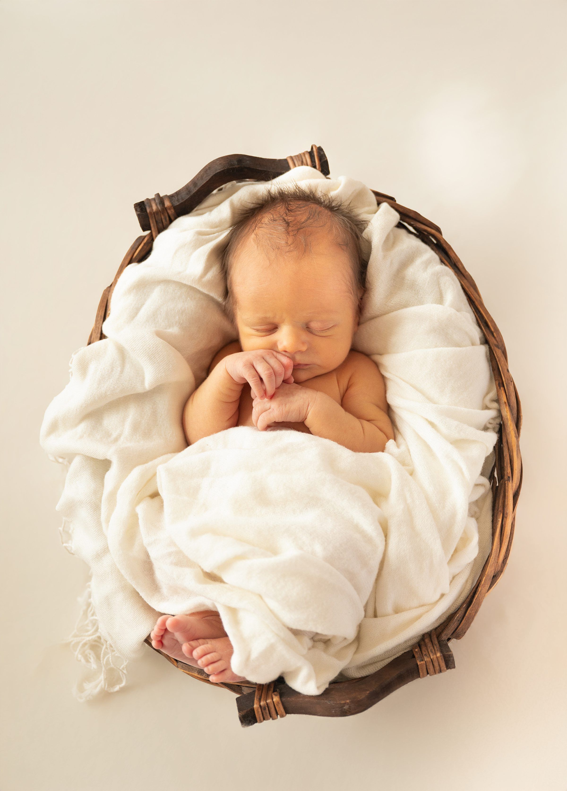 Individual newborn boy portraits in natural light studio by Bartlesville photographer Kristi Bray Photography