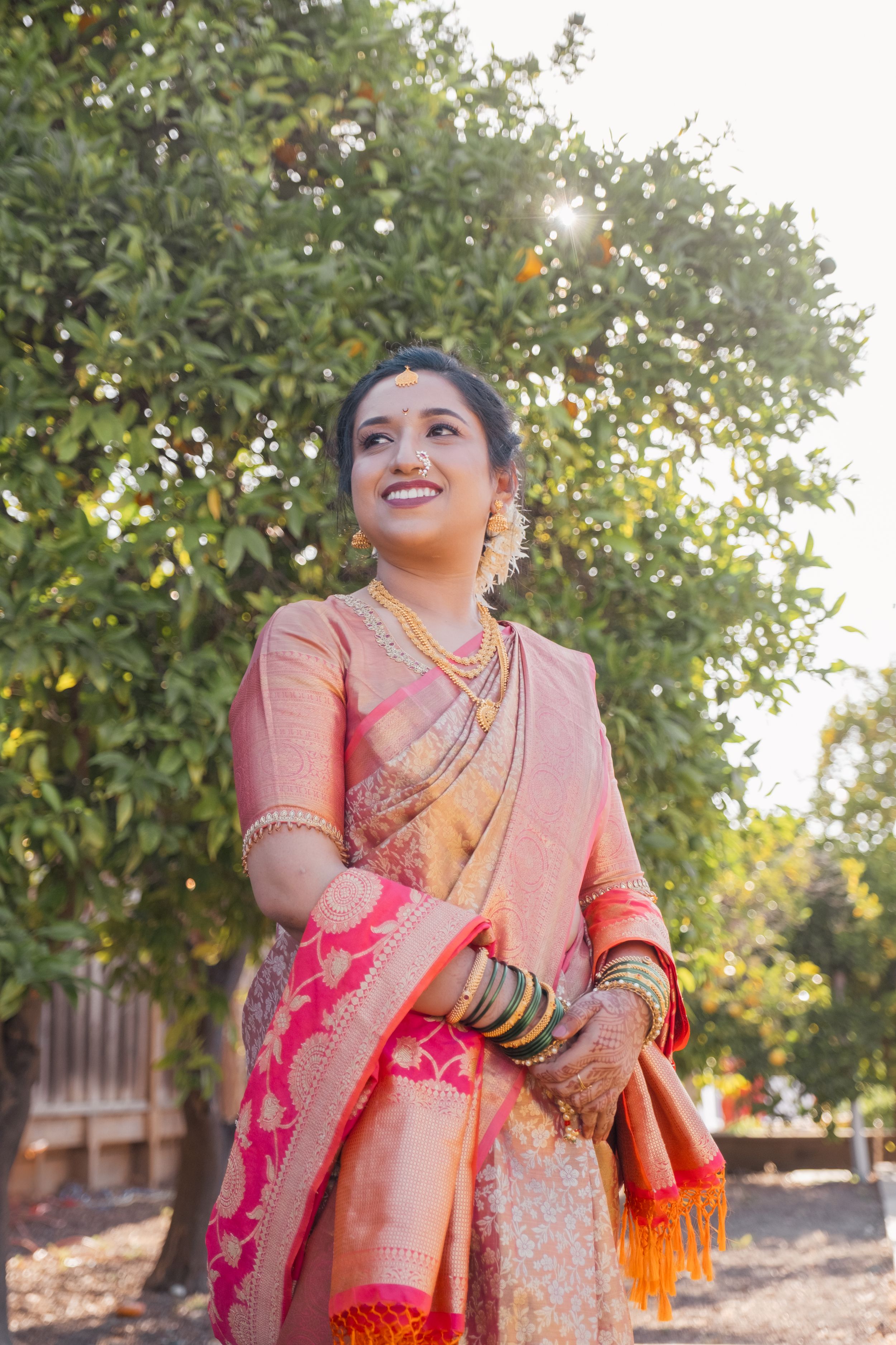 Indian, Marathi wedding. Bride.