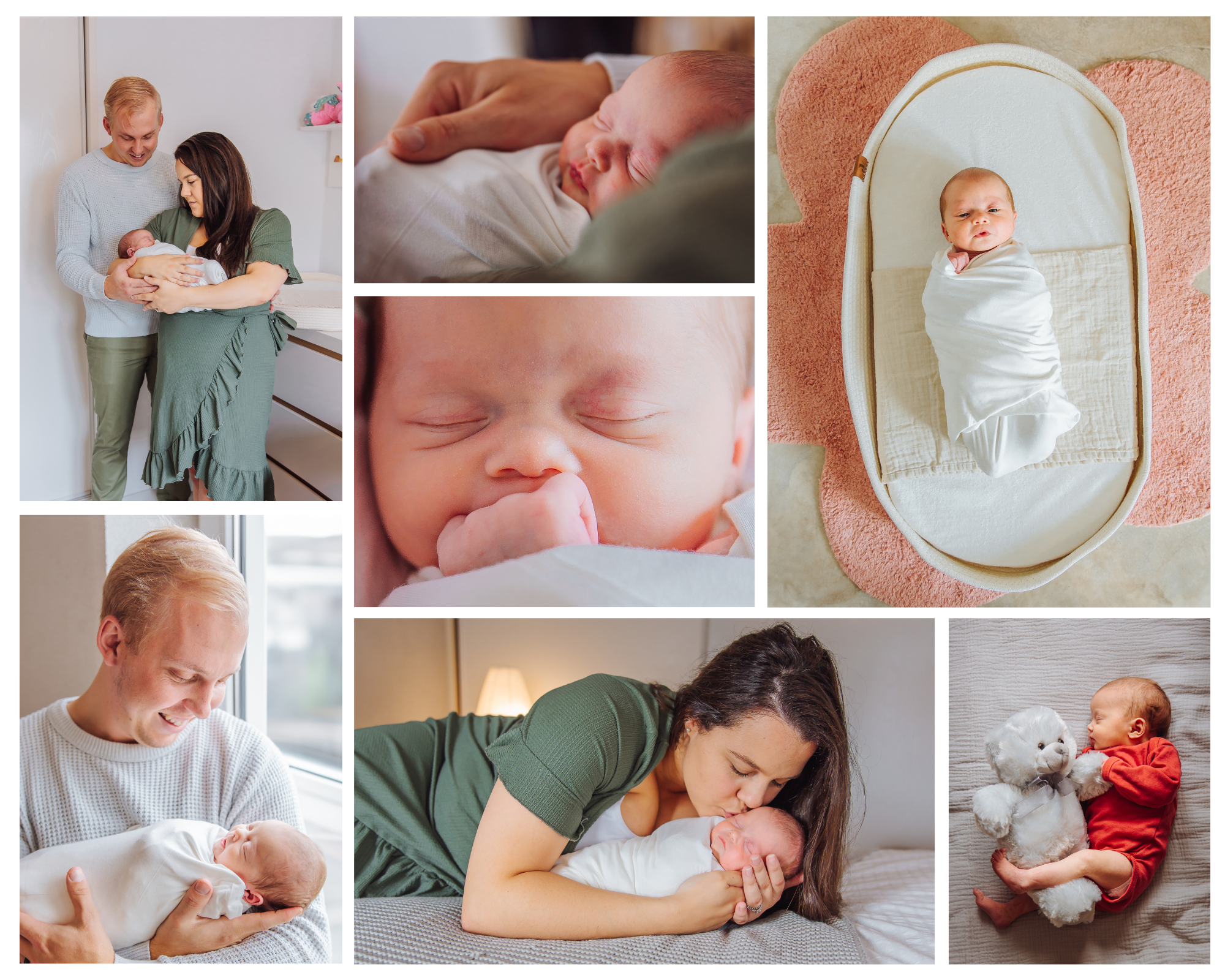 Haarlem lifestyle newborn photography, capturing families with their newborn in a cozy home setting.