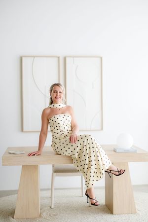 Personal branding session for female entrepreneur in Miami Florida with modern editorial photography style