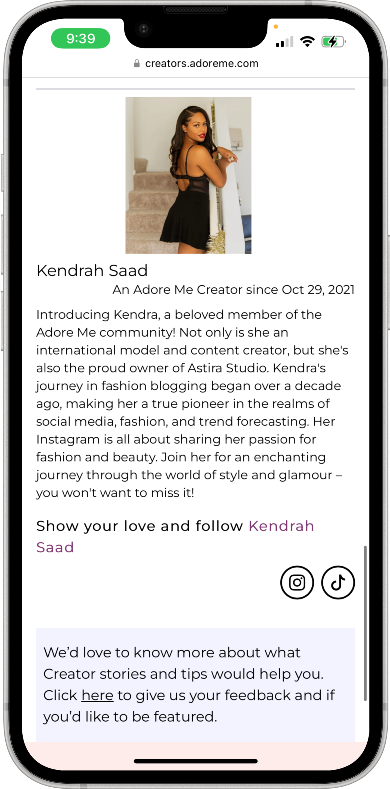 A text conversation showing Instagram follower statistics and growth from 273 to 762 followers in 6 months.