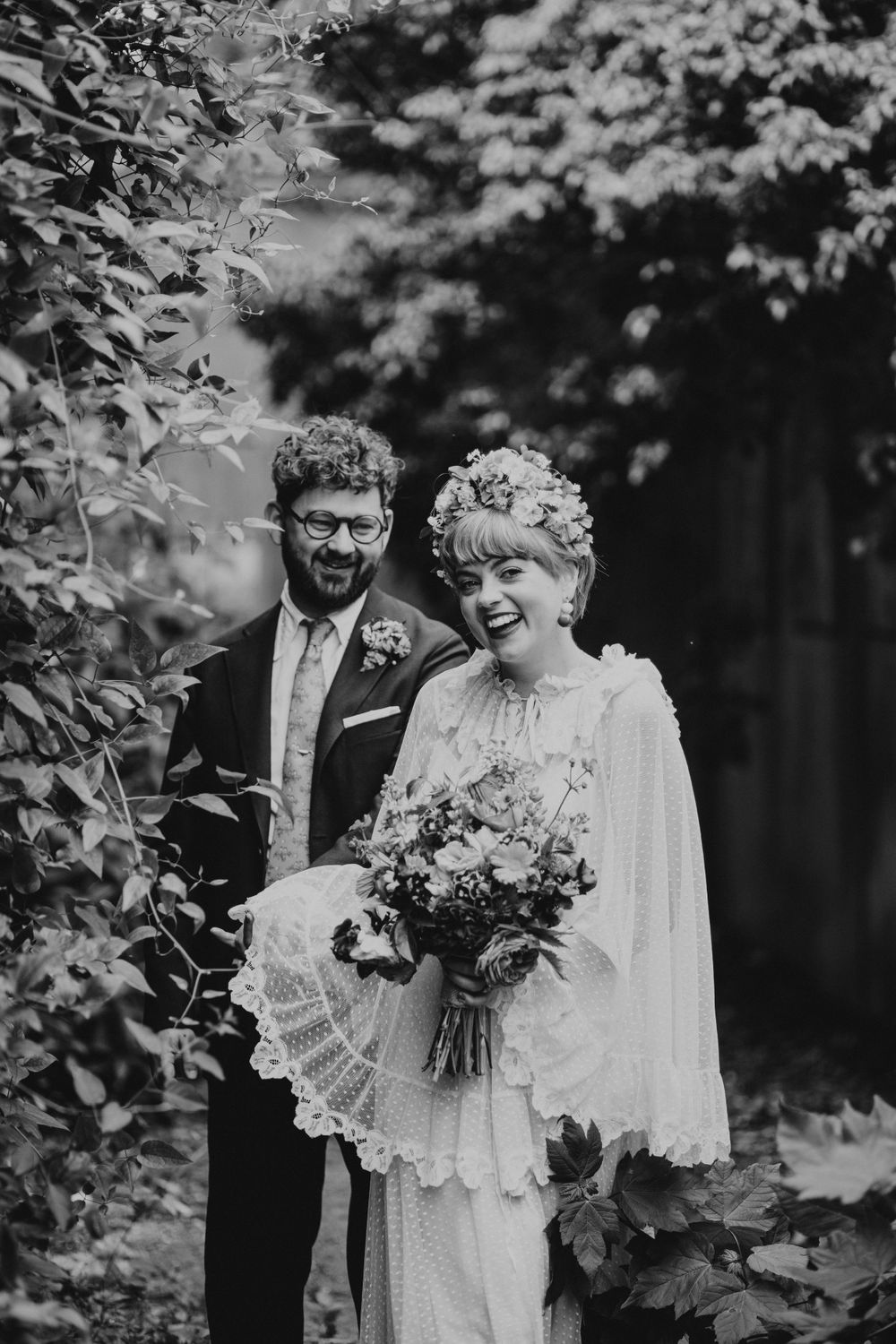 wedding Couple portraits at Silk Mill in Frome