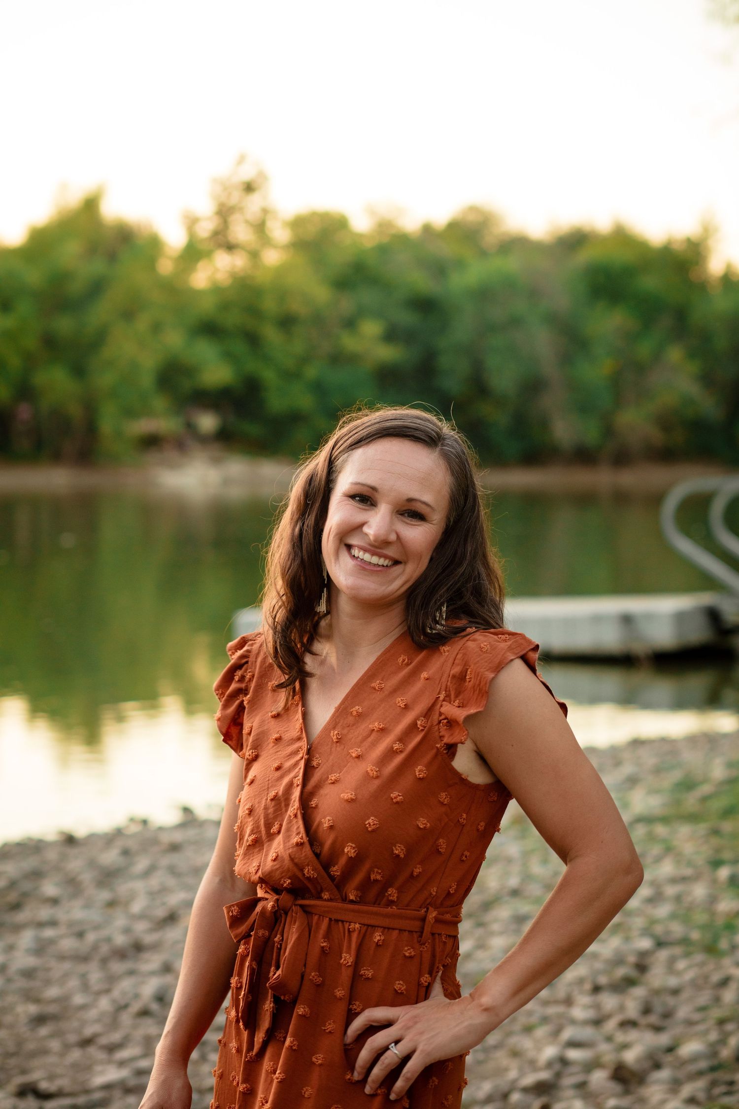 outdoor headshot wells branch family fall mini session Austin texas Mills Pond