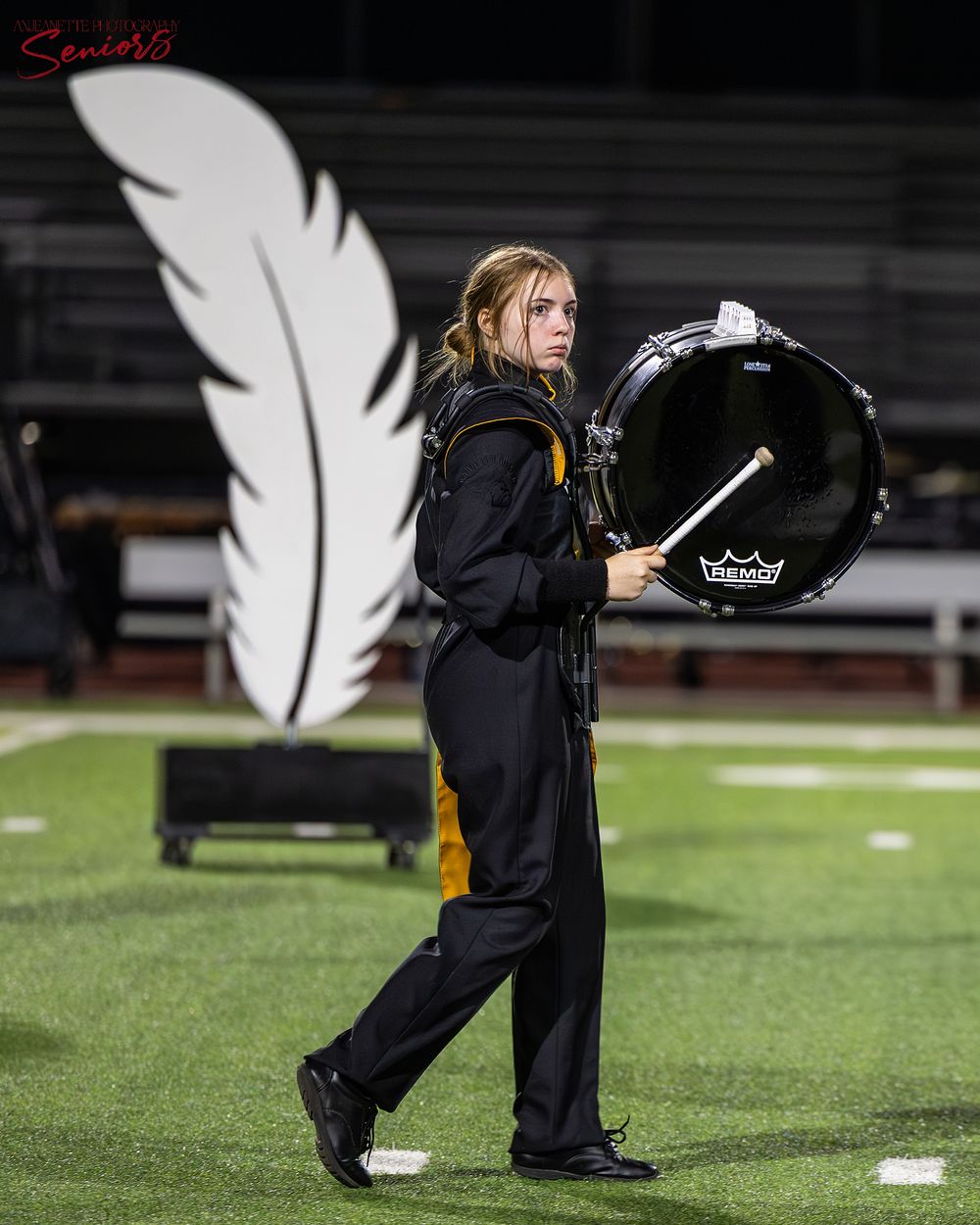 Phoenix AZMBA Marching Band Pictures senior BANNERS Anjeanette Photography High School AZ halftime performance photos