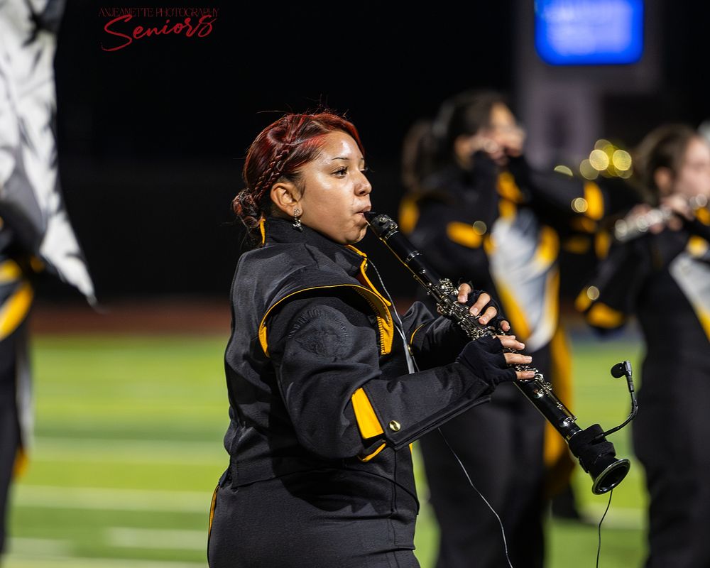 Phoenix AZMBA Marching Band Pictures senior BANNERS Anjeanette Photography High School AZ halftime performance photos