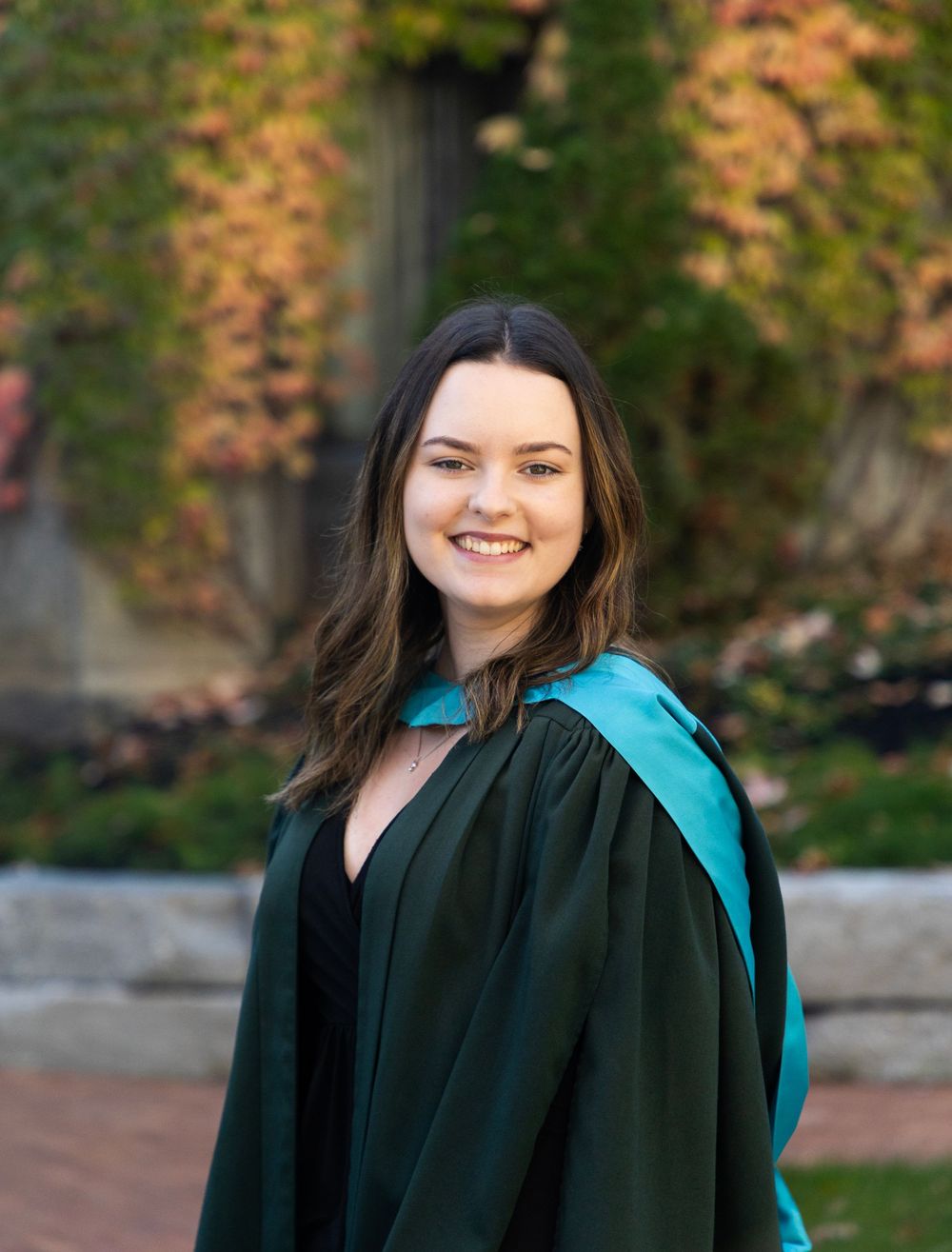 A Trent university grad close up at the Champlain campus