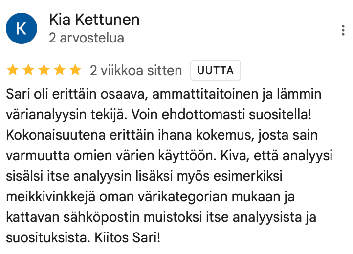 Paras Värianalyysi Helsinki