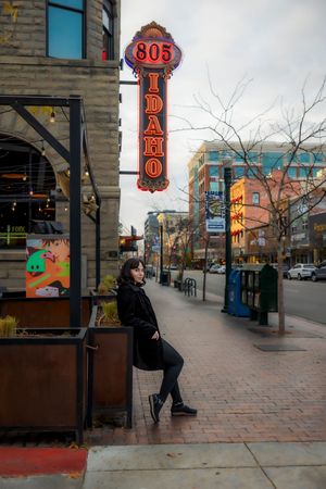 Downtown Boise Senior girl