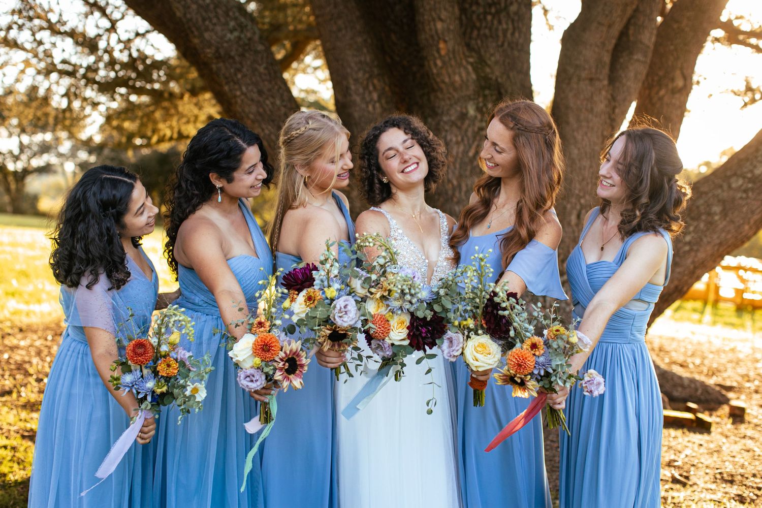 bridesmaid group shot maymont