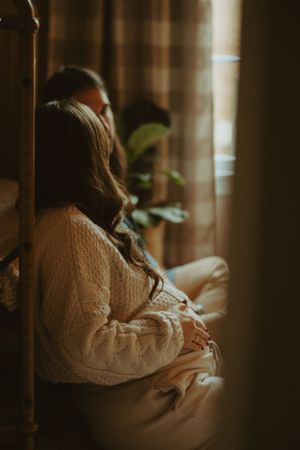 vintage style maternity session in Fort Worth Texas