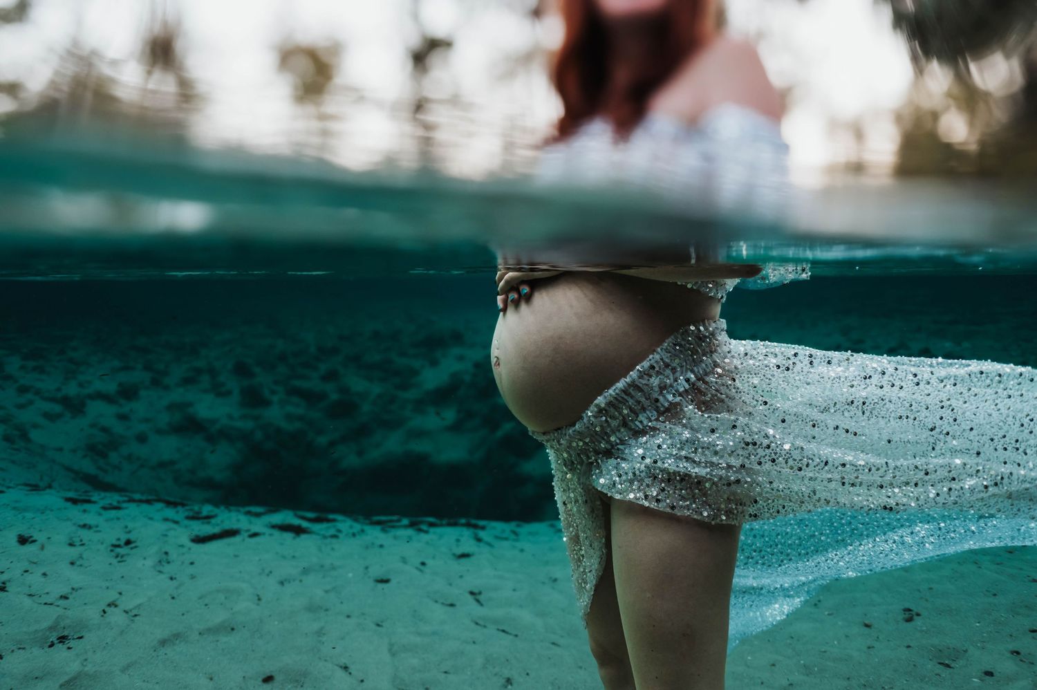 Underwater maternity photography, underwater photography, Panama City beach maternity photographer, florida photographer