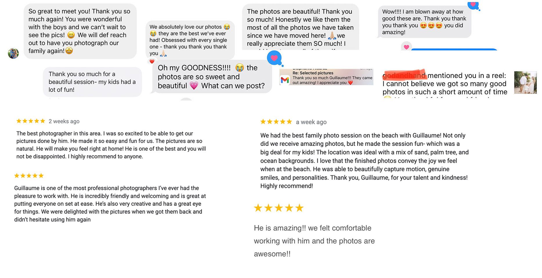 family photographer 30 a reviews from previous client