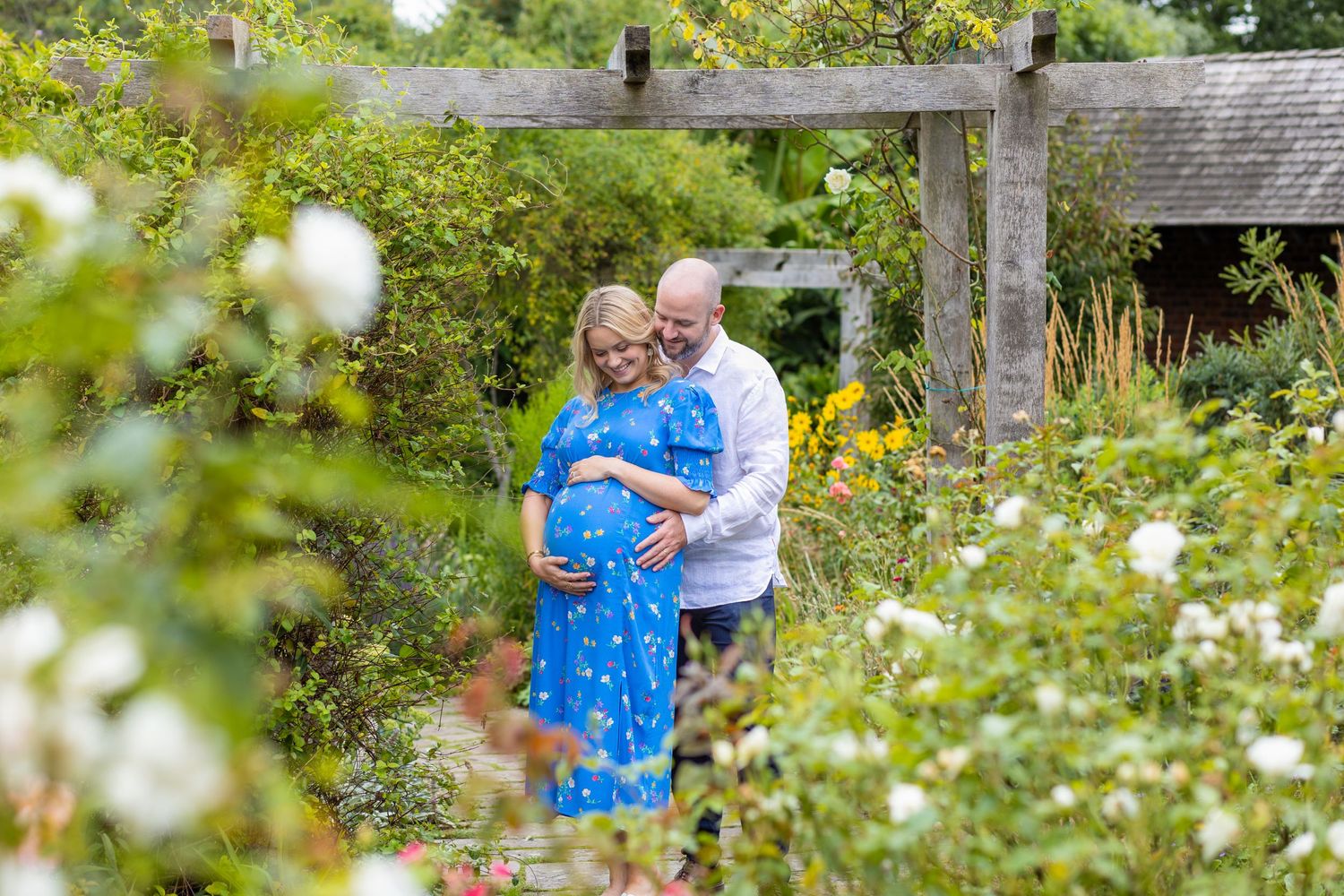 Couple in garden